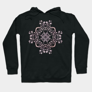 Pink rose gold mandala Hoodie